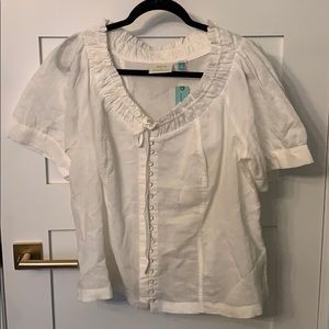 Anthropologie Plus Sized Maeve Linen Blouse